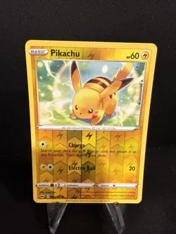 2020 Pokemon-Pikachu 065/202-Sword And Shield-Reverse Holo - Image 1