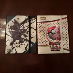 New Pokemon TCG Scarlet & Violet 151 & Black Bolt Binder Only with 151 bulk - Image 1