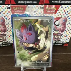 Pokemon TCG N's Zorua 189 Scarlet & Violet Black Star Promos SEALED - Image 1