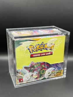 Auction #1 Pokemon TCG SWSH Evolving Skies Booster Box SEALED w/Acrylic - Image 1