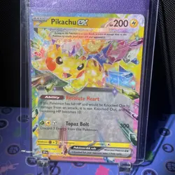 Pokemon TCG Scarlet & Violet Surging Sparks Pikachu ex #057/191 - Image 1