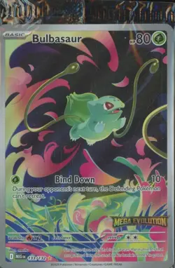 2025 Pokemon BULBASAUR Mega Evolution Stamped Promo Sealed 133/132 CF2 - Image 1