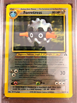 Forretress Rare #21 - PSA EX-MT 6 - 2001 Neo Discovery Unlimited - Pokemon TCG - Image 2