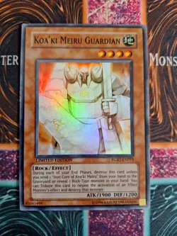 Yu-Gi-Oh! TCG Koa'ki Meiru Guardian RGBT-ENPP3 Super Rare Limited Near Mint - Image 1