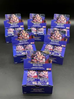 Lot of (144) One Piece TCG OP14-EB04 The Azure Sea's Seven Booster Packs w/6 Box - Image 1