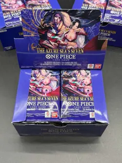 Lot of (144) One Piece TCG OP14-EB04 The Azure Sea's Seven Booster Packs w/6 Box - Image 2