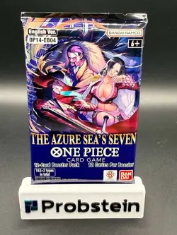 Lot of (144) One Piece TCG OP14-EB04 The Azure Sea's Seven Booster Packs w/6 Box - Image 4