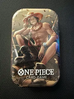 One Piece Tin Pack Set Vol 2 | TS-02 OP-13 Factory Sealed Portgas.D.Ace 2 Packs - Image 1