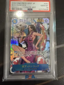2024 One Piece OP07 Japanese Manga Alternate Art #051 Boa Hancock PSA 10 - Image 1