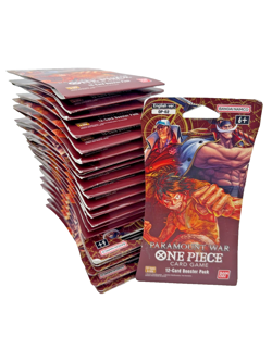 Lot of (25) One Piece TCG English OP-02 Paramount War Sleeved Booster Packs - Image 1