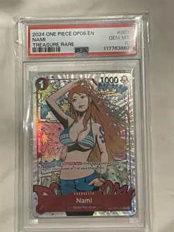 One Piece Nami (TR) ST01-007 Wings of the Captain Treasure Rare PSA 10 Gem Mint - Image 2
