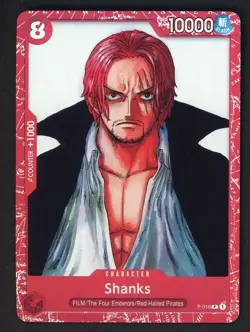 #2 One Piece English P-016 Shanks Premium Card Collection Film Red - Image 1
