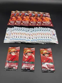 Lot of (30) One Piece TCG Assorted Booster Packs OP-02 OP-05 EN + OP13 JP - Image 1