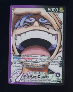 One Piece English OP09-061 Monkey D Luffy Alternate Art Leader - Image 1