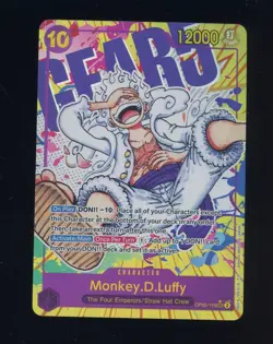 One Piece English OP05-119 Monkey D Luffy Alternate Art Secret Rare - Image 1