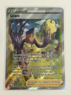 Grant GG62/GG70 Crown Zenith Galarian Gallery NM Full Art Pokemon Card - Image 1
