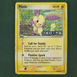 HP Plusle 44/107 EX Deoxys Reverse Holo Stamped Nintendo Pokemon Card - Image 1