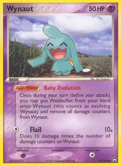 Wynaut 70/108 Common Power Keepers Pokemon Card - Image 1