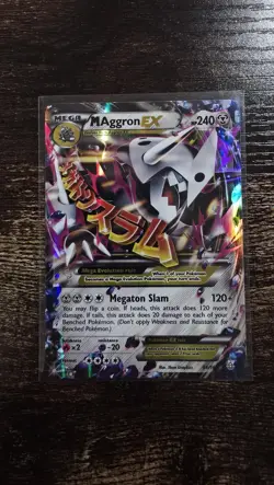 Mega Aggron EX - 94/160 – Primal Clash – Ultra Rare Holo Pokemon Card – NM - Image 1