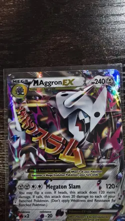 Mega Aggron EX - 94/160 – Primal Clash – Ultra Rare Holo Pokemon Card – NM - Image 2