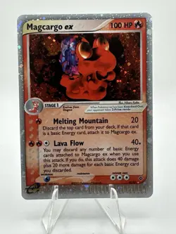 Pokemon TCG EX Dragon Magcargo EX Holo Rare Card 95/97 LP/! - Image 1