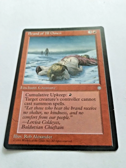 MTG Brand of Ill Omen Ice Age Regular Rare - Uncirculated - Image 2