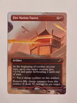 Fire Nation Turret - R0064 Reg (Borderless) - Avatar: TLE - MTG - NM - Image 1