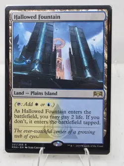 Mint/Near-Mint, English - 1 x MTG Hallowed Fountain Ravnica Allegiance - Image 1