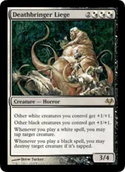 MTG Deathbringer Liege, Eventide, Heavily Played, English - Image 1