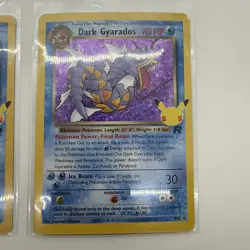 2 Pokemon Dark Gyarados Holo Celebrations: Classic Collection 8/82 NM - Image 3