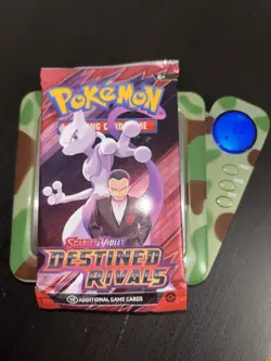 22.4g HEAVY Pokemon Destined Rivals Booster Pack Sealed 2025 - Gio’s Mewtwo Art - Image 1