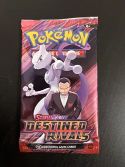 22.4g HEAVY Pokemon Destined Rivals Booster Pack Sealed 2025 - Gio’s Mewtwo Art - Image 2