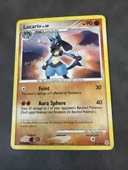 Pokemon TCG Lucario 6/130 Diamond and Pearl Holo - Image 1