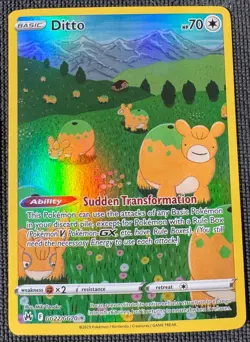 DITTO GG22/GG70 HOLO CROWN ZENITH GALARIAN GALLERY POKEMON HOLO NM - Image 1