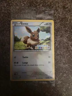 Build a Bear Pokemon Card Workshop Eevee Promo Trading 63/98 SEALED NEW - Image 1