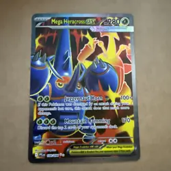 Mega Heracross ex - 108/094 Ultra Rare ME02: Phantasmal Flames Pokemon TCG NM - Image 1