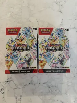 Pokemon Booster Bundles ‘Lot of 2’ Prismatic Evolutions Factory Sealed - Image 1