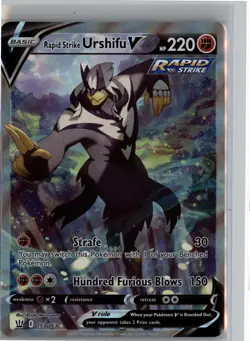 RAPID STRIKE URSHIFU V 153/163 RARE ULTRA BATTLE STYLES POKEMON NM - Image 1
