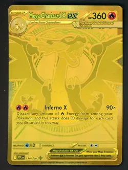 2025 Pokemon PFL EN Mega Hyper Rare #130 Mega Charizard X ex PACK FRESH CRISPY - Image 1