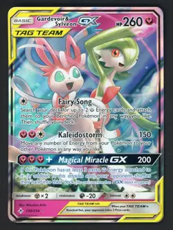 2019 Pokemon Sun & Moon Unbroken Bonds #130 Gardevoir & Sylveon Gx - Image 1