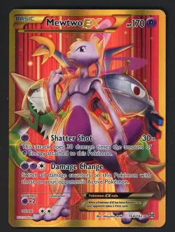2015 Pokemon XY Breakthrough Secret #162 Full Art Mewtow EX - Image 1