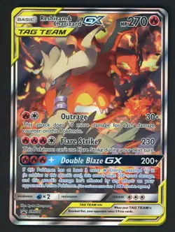 2019 Pokemon Sun & Moon BSP Figure Collection #SM201 Reshiram & Charizard GX - Image 1