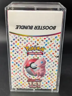 Pokemon 151 SV3.5 Booster Bundle Display Factory Sealed Case W/Acrylic Case - Image 1