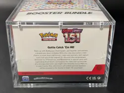 Pokemon 151 SV3.5 Booster Bundle Display Factory Sealed Case W/Acrylic Case - Image 3