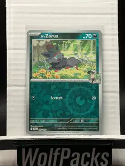 Pokemon SV09: Journey Together - N’s Zorua 097/159 Common Reverse Holo - Image 1