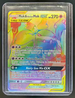 2019 Pokemon Sun & Moon Unbroken Bonds Muk Alolan Tag Team #220/214 - Image 1