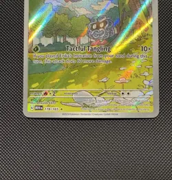Pokemon TCG Tangela 178/165 SV: Scarlet & Violet Illustration Rare Near Mint - Image 4