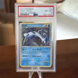 2011 POKEMON CALL OF LEGENDS #15 LUGIA-HOLO PSA 8 - Image 1