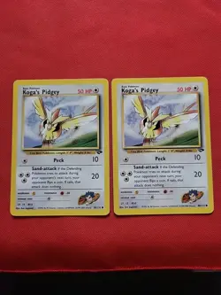 Pokemon: Koga's Pidgey #80/132 Gym Challenge 2000 Vintage WOTC - LP+ - M18 - Image 1