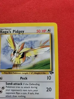 Pokemon: Koga's Pidgey #80/132 Gym Challenge 2000 Vintage WOTC - LP+ - M18 - Image 5